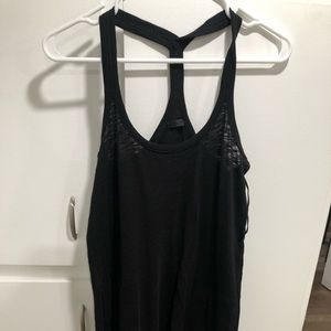 ATM Racerback Strappy Dress Black Small